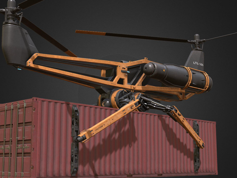 Cargo drone helicopter aircraft