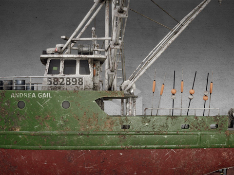 Fishing boat, old ship