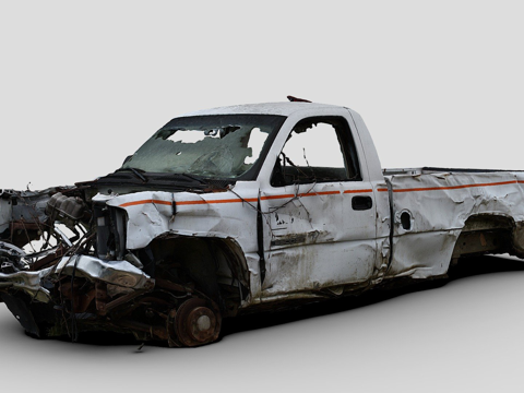 abandoned pickup car