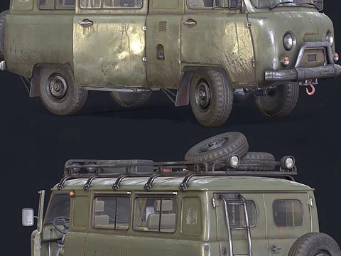 Former Soviet vehicles, buses, old cars