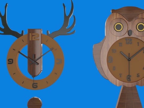 Owl wall clock clock clock