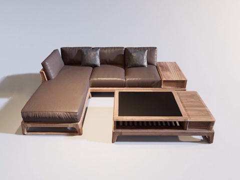 Neo-Chinese Style Sectional Sofa