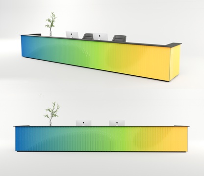 Modern Office Reception Desk