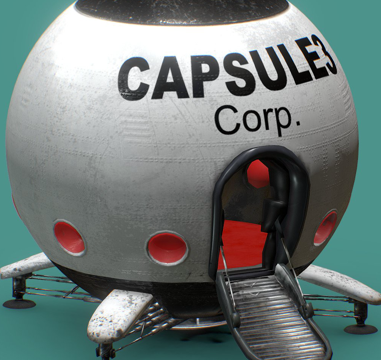 capsule spaceship spaceship