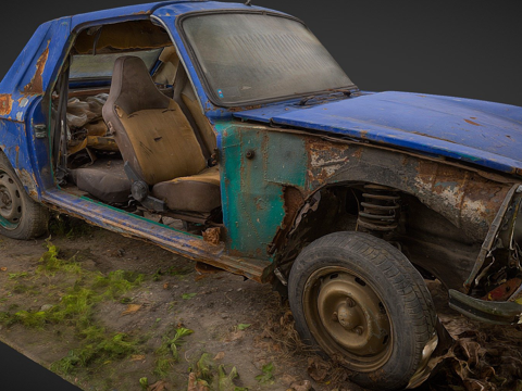 Scrap car old car