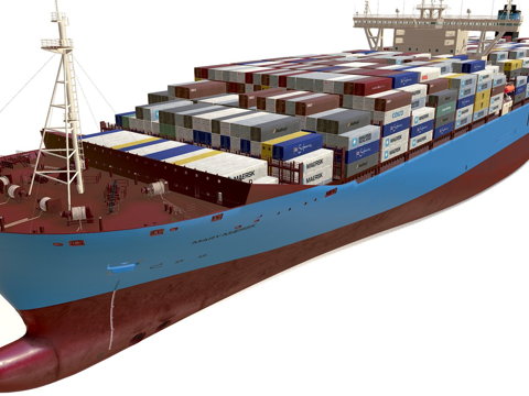 Maersk Container Ship Steamship Cargo Ship