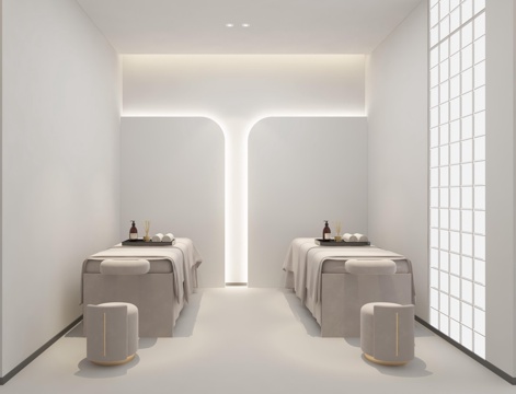 Cream Style spa beauty salon care room