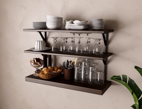 European-style kitchen rack