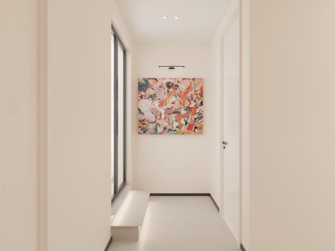 Cream Style Hallway Hanging Picture