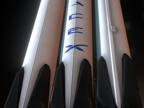 Falcon Heavy Rocket Spacecraft