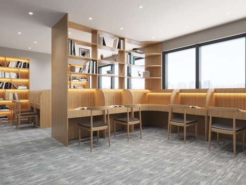 Modern Library Study Room