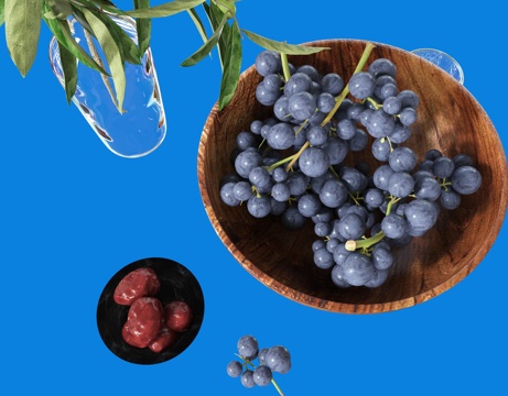 Grape Fruit Plate