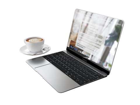 Laptop coffee cup