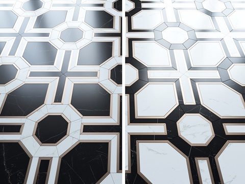 Modern ground mosaic tile