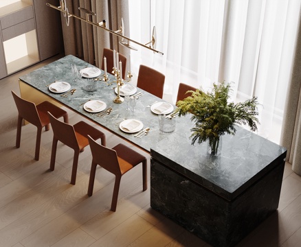 Modern Nakajima Dining Table and Chair