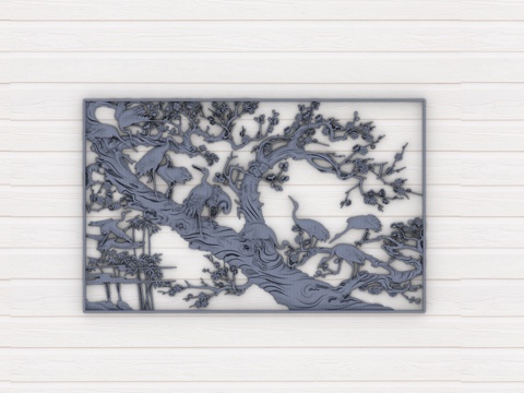 Chinese-style relief carving