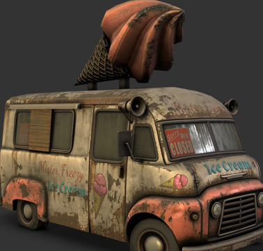 Ice cream van car