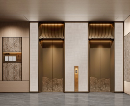 modern elevator hall