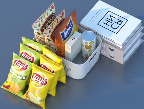 Potato Chips Packaging Box Snack Food Box