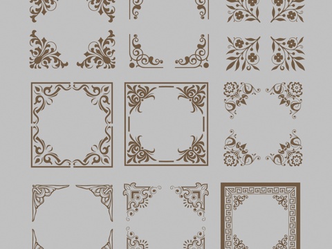 European-style carved window grilles