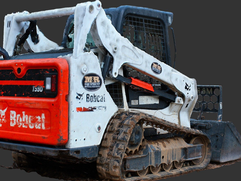 Bobcat bulldozer excavator