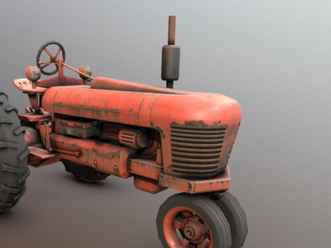 Rusty tractor