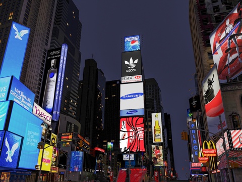 New York Times Square Commercial Street