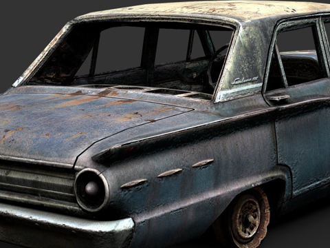 Rusty 1960 s sedan