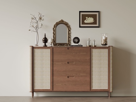 Mid-century Style porch cabinet