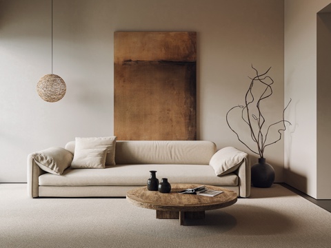 The Wabi-sabi Style Multi-Person Sofa