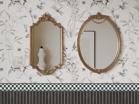 French Mirror Decorative Mirror Cosmetic Mirror