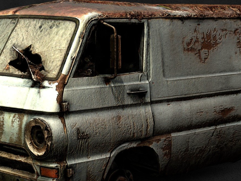 Abandoned van