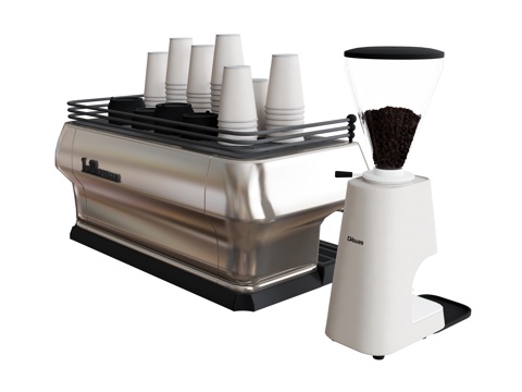 Semi-automatic coffee machine Grinder coffee cup