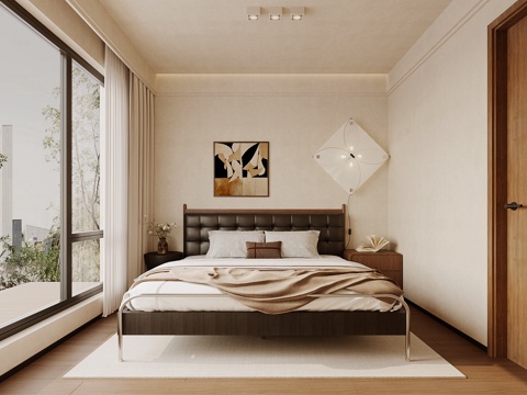 Mid-century Style Master Bedroom