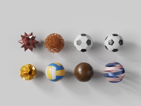 modern sphere football basketball volleyball rainbow ball flower ball