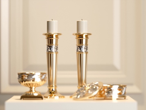 European-style candlestick ornaments