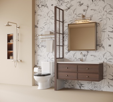 French Bathroom Cabinet Washstand