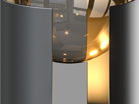 Modern glass table lamp