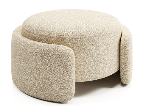 Cream style sofa stool