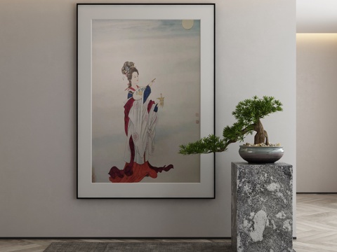 New Chinese figure painting decorative painting