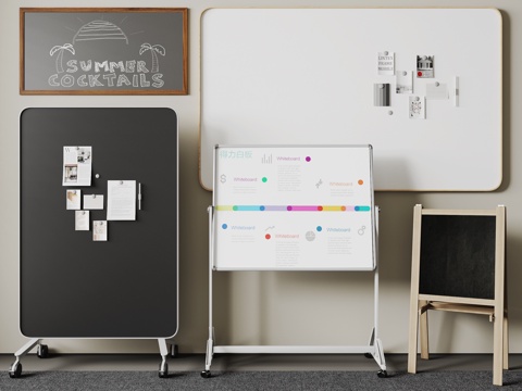 Modern Blackboard Whiteboard Mobile Whiteboard