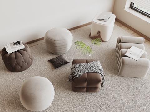 Modern sofa stool stool