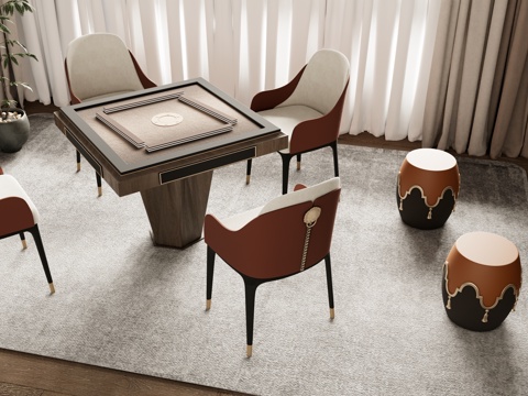 New Chinese Mahjong Table and Chair Free