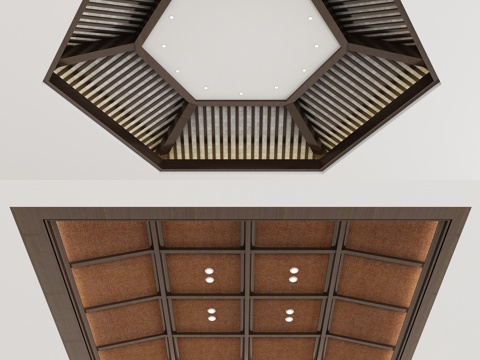 Neo-Chinese Style Ceiling Modeling Ceiling