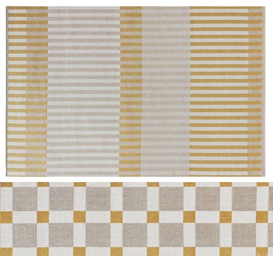 Modern Carpet Striped Carpet Square Carpet Living Room Carpet