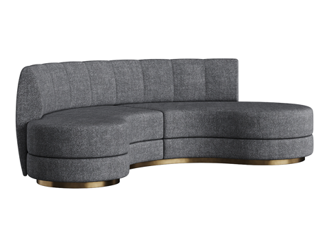 Modern Simple Curved Sofa