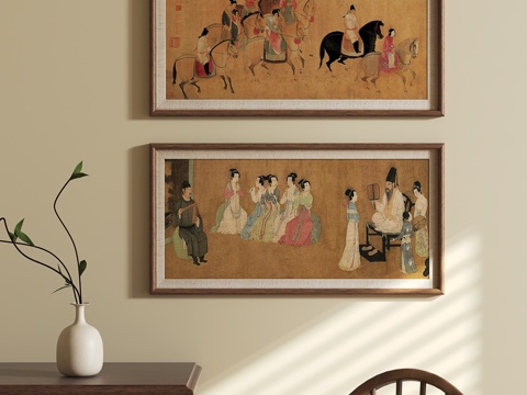 Neo-Chinese Style Retro Hanging Painting