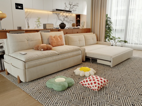 Cream Style sofa double sofa