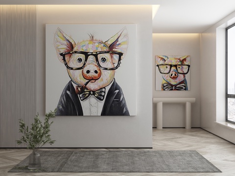 Modern cartoon decorative painting