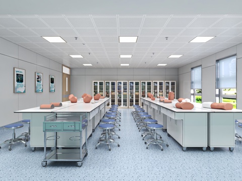 Modern Nursing Skills Training Room